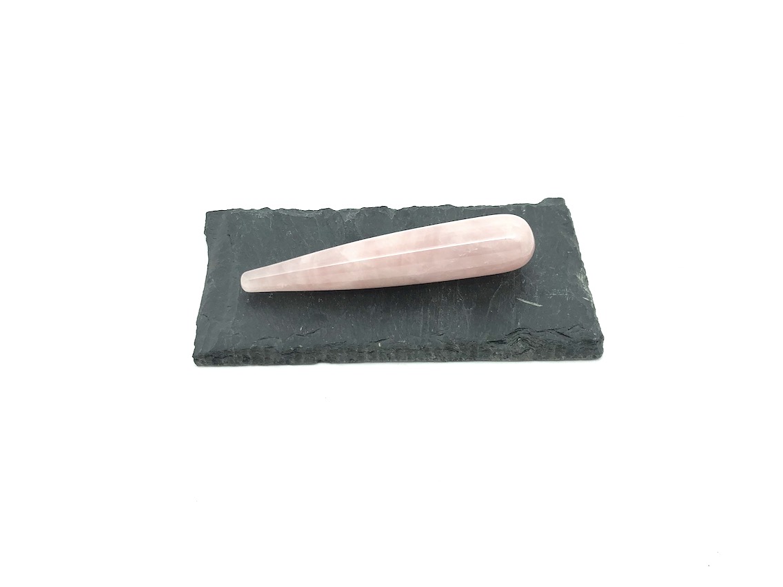 Bâton de massage quartz rose
