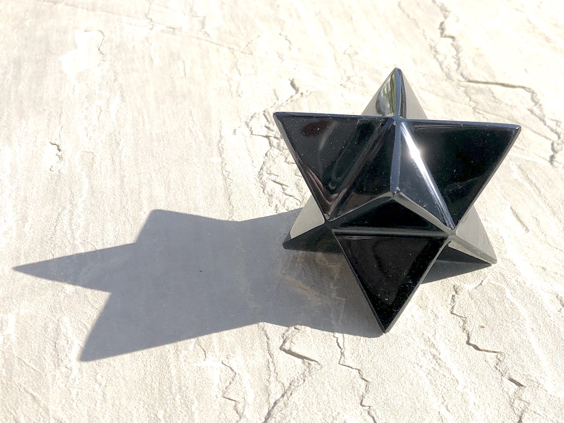 Merkaba obsidienne noire ( 5×5 cm )