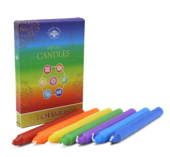 Bougies à rituel – 7 Chakras –
