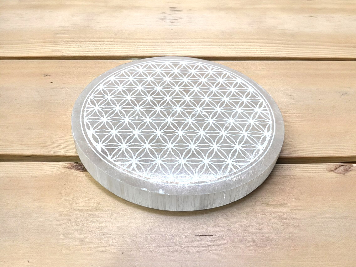 Fleur de vie en Sélénite