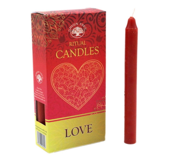 Bougies à rituel – Amour – Rouges
