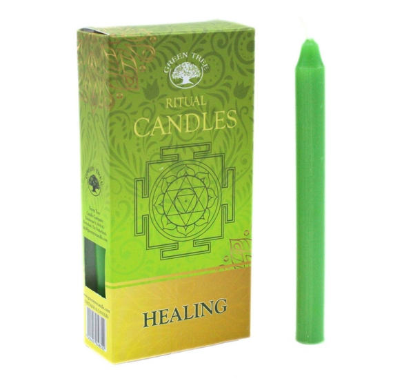 Bougies à rituels – Guérison – Vertes
