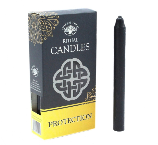 Bougies à rituel – Protection – Noires