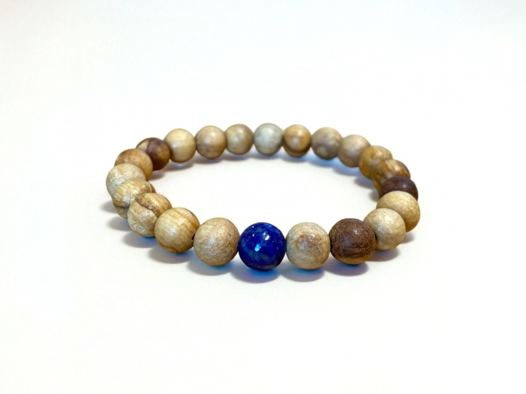 Bracelet Palo santo/Lapis lazuli – Intuition –