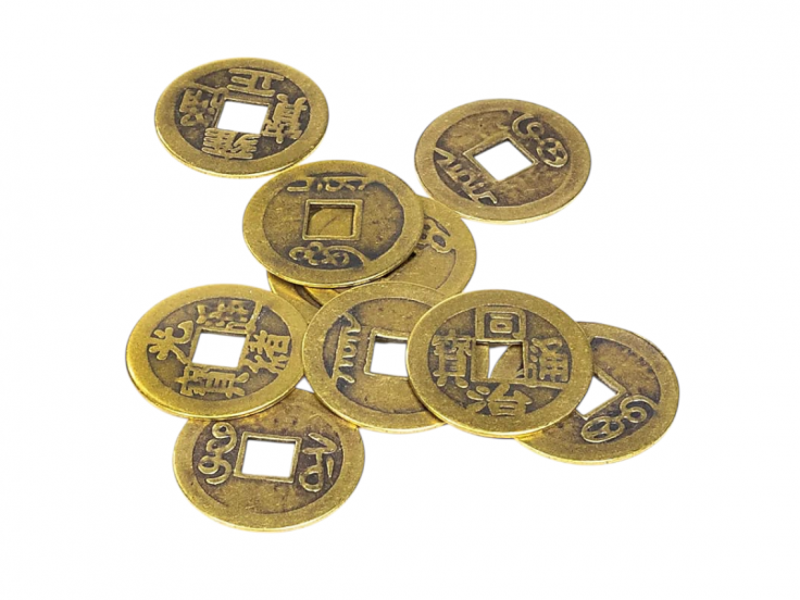 Pièces chinoises Porte-bonheur – set de 10 –