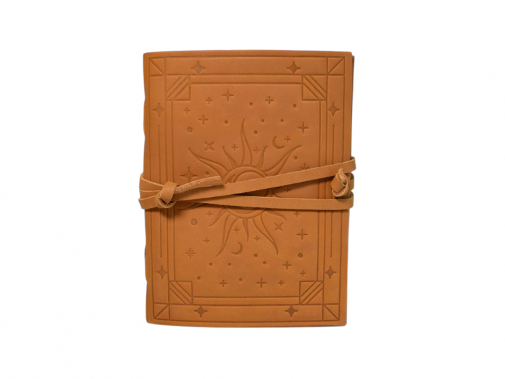 Grimoire en cuir élément FEU